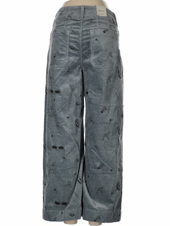 Maeve Colette Anthropologie Embroidered Corduroy Wide-Leg Cropped Pants – Sz 29 - Picture 5 of 8